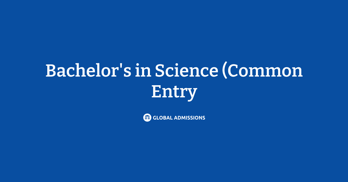 Bachelor s In Science Common Entry With 2 Award Options Bachelor s in science common entry with 2 award options